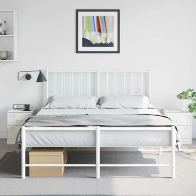Produktbild von vidaXL Nachttische 2 Stk. Weiß 34,5x39x44 cm Stahl