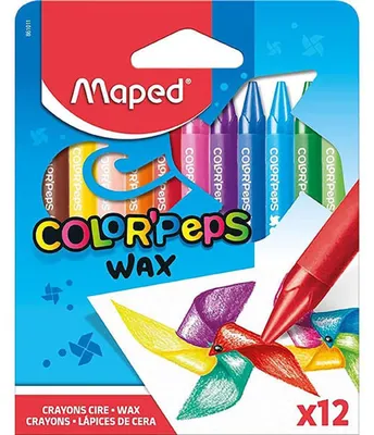 Image de Maped Wachsmalstifte COLOR'PEPS WAX, 12er Kartonetui