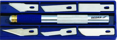 Obrázek produktu pro DEDRA Multifunkční sada 12 čepelí, 9mm rukojeť - M9035