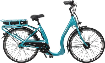 Produktbild von 26 Zoll City Elektro Fahrrad Tiefeinsteiger Shimano 7 Gang Nexus Rücktritt Türkis
