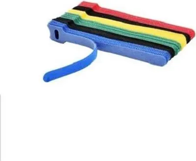 Produktbild von Kabelhalter - Kabelklemme - Klettverschluss - Insgesamt 25 Stück - Multicolor 25x