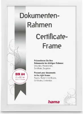 Image de Hama cadre plastique Chiaro blanc 21 x 29,7 cm DIN A4