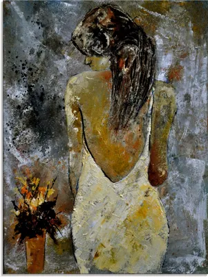 Produktbild von ARTland Glasbild Junge Frau Größe: 45x60 cm