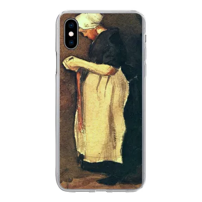 Produktbild von MuchoWow® Handyhülle Schutzhülle Hülle für iPhone Xs Die Scheveningerin - Vincent van Gogh Silikon Softcase Handy Hülle - Handytasche