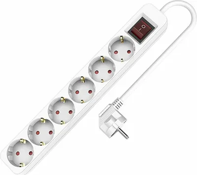 Obrázok produktu pre Napájacia lišta so 6 zásuvkami a vypínačom TM Electron (1,5 m)