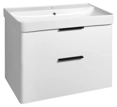 Produktbild von Aqualine DENEB Unterschrank 77,3x55x42,4cm, Weiß matt
