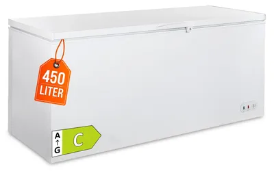Produktbild von GastroHero Tiefkühltruhe ECO 550 mit Klappdeckel und 4 Transportrollen – robust, energieeffizient & geräumig
