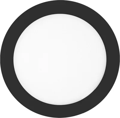 Obrázok produktu pre T-LED Čierny vstavaný LED panel guľatý 170mm 12W Farba svetla: Denná biela 102134