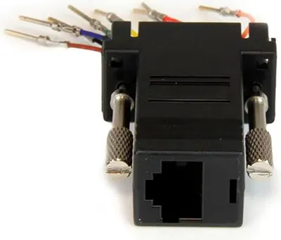 Image de StarTech.com Adaptateur modulaire DB9 vers RJ45 - mâle/femelle - Adaptateur sériel DB-9 / RJ-45 - mâle / femelle - Adaptateur sériel - DB-9 (M)