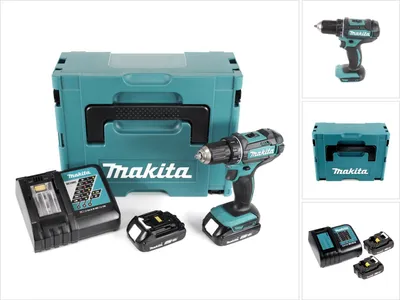 Produktbild von Makita DDF 482 RAJ Akku Bohrschrauber 18 V 62 Nm + 2x Akku 2,0 Ah + Ladegerät + Makpac