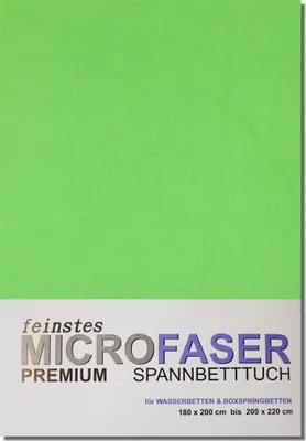 Produktbild von Microfaser-Jersey-Spannbetttuch 180 bis 220 cm APFEL
