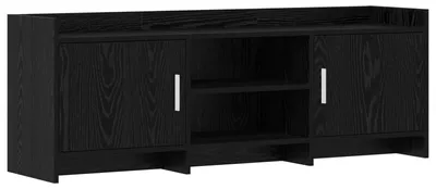 Produktbild von TV-Schränk 130 x 33 x 47 cm Schwarze Eiche Holzwerkstoff
