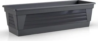 Produktbild von Plastard Blumenkasten Anthrazit 80x21x17 cm Pflanzkasten Balkonkasten Pflanzkübel