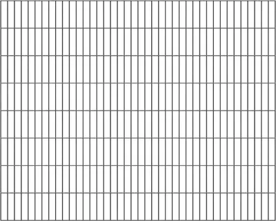 A full view of a fence panel against a white background.