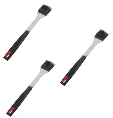 Produktbild von Set mit 3 Edelstahl-Grillbürsten für den Grill