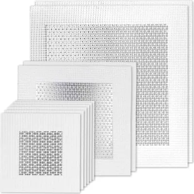 Produktbild von Gipskarton-Reparaturset, 14-teilig, selbstklebend, 2/6/8 Zoll, Reparaturflicken aus selbstklebendem Glasfasergewebe für Löcher, Flicken zur schnellen Ausbesserung von Wandschäden oder zum Füllen von Decken