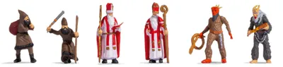 Produktbild von NOCH Nikolaus mit Knecht Ruprecht, HO (1:87), Mehrfarbig