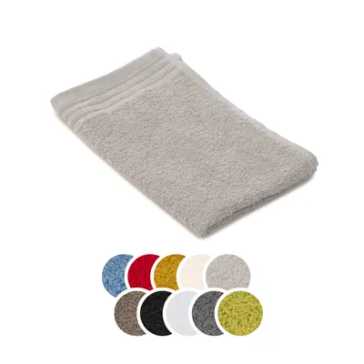 Produktbild von liebling Gästetuch Baumwolle, Serie Frankfurt, 400 gr. / m², 30 x 50 cm, 60 Grad, mit hochw. Borte, saugstark, silber