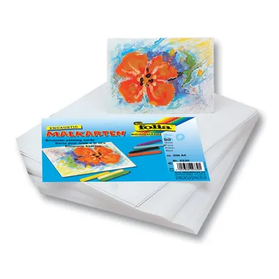 Produktbild von Folia 2350 Encaustic-Malkarten, DIN A5, weiß (100 Bogen)