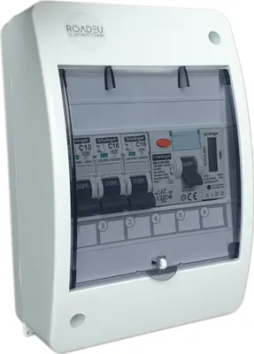 Produktbild von Leitungsschutzschalter - Komplett mit Zähler - Fi Schutzschalter 40A - 16A Sicherungsautomat und 10A "C" - Sicherungskasten mit Stromzähler