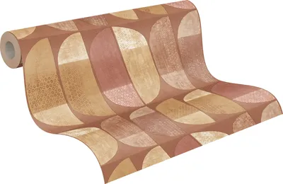 Produktbild von A.S. Création Geometrische Tapete Orange 375317 Wandtapete Vliestapete Vinyl