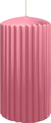 Produktbild von Rillen Kerzen Rosa 150 x Ø 80 mm, 4 Stück