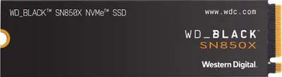 Produktbild von WESTERN DIGITAL BLACK SN850X Gen 4 2TB