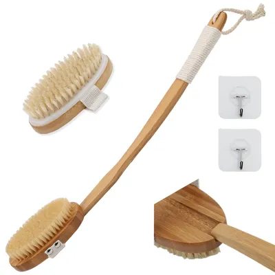 Produktbild von Solidchoice – Badebürste mit langem Stiel und abnehmbarem Bürstenkopf