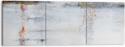 Produktbild von Bild auf Leinwand - Leinwandbild - 3 Teile - Abstraktion weiß verschwommen - 150x50cm - Wand Bild - Wanddeko - Wandbilder - Leinwanddruck - Bilder - Wanddekoration - Leinwand bilder - CA150x50-4535