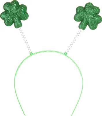 Produktbild von St. Patrick’s Day Kopfschmuck glitzernde Kleeblätter - grün