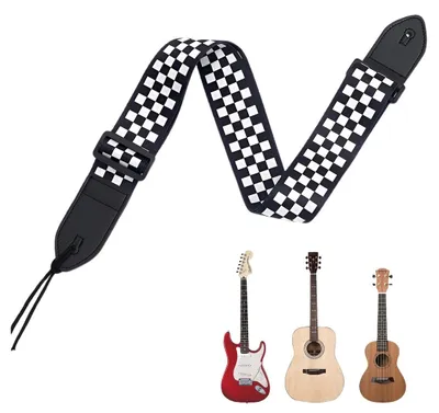 Produktbild von Gitarrengurt Gitarrenriemen - Geflochten - Verstellbar - Für E-Gitarre und Akustikgitarre