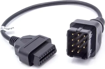 Produktbild von vhbw OBD Adapter 11Pin-OBD1 auf OBD2 kompatibel mit Renault 11-Pin - 30 cm