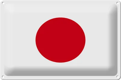 Produktbild von Blechschild Flagge Japan 30x20cm Flag of Japan