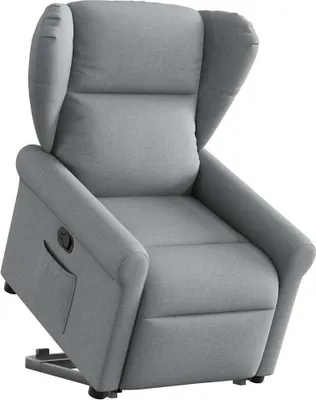 Image de Fauteuil inclinable Gris clair Tissu