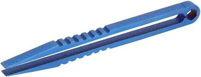 Produktbild von Mini-Pinzette - Kompakt und leicht aus Titan - 8,1 cm Länge - Blau