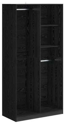 Immagine prodotto di Armadio con ripiano in look rovere nero 100 x 50 x 200 cm