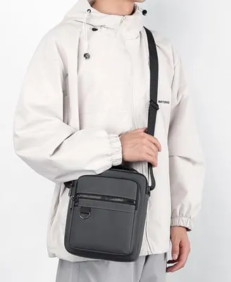 Produktbild von Umhängetaschen für Herren, wasserdichte Schultertasche aus Kunstleder für Arbeit und Freizeit