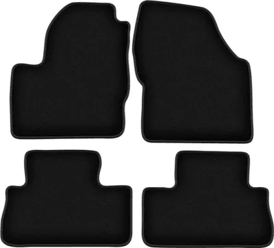 Obrázek produktu pro Velurové autokoberce na míru pro Land Rover Freelander II (2006-2014, SUV) černé, sada 4 ks, s úchyty