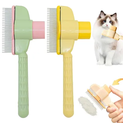 Productafbeelding van Set van 2 zelfreinigende borstel voor huisdieren voor honden en katten