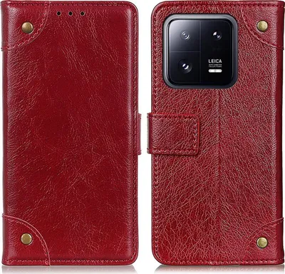 Produktbild von Mobigear Ranch  Xiaomi 13 Hülle Klapphülle Geldbörse - Weinrot