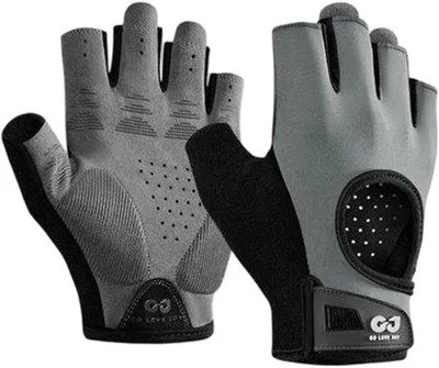 Produktbild von Frauen Fahrradhandschuhe - M - Handflächenbreite 8-9 cm - Handflächenumfang 18-19 cm - Sporthandschuhe für Gewichtheben - Bodybuilding Halbzeigengröße - Athletikhandschuhe - atmungsaktive Design