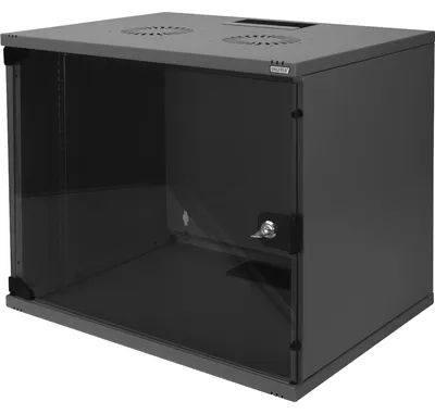Obrázok produktu pre Digitus DN-19 09-U-S-SW, Nástenný regál, 9U, 60 kg, 15 kg, Čierna