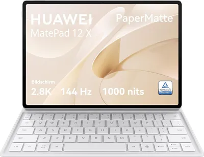 Produktbild von HUAWEI MatePad 12 X + Tastatur, PaperMatte Edition WiFi Tablet, 2,8K FullView Display, 144 Hz High Refresh Rate, 1000 Nits, 12GB 256GB, GoPaint,