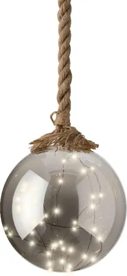 Zdjęcie produktu dla Kula LED z wyłącznikiem czasowym / zasilaniem bateryjnym 20cm 40 LED Classic Warm