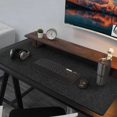 Image de Solidchoice - Sous-main de bureau XXL, 90 x 43 cm - Tapis de bureau antidérapant pour la maison et le bureau