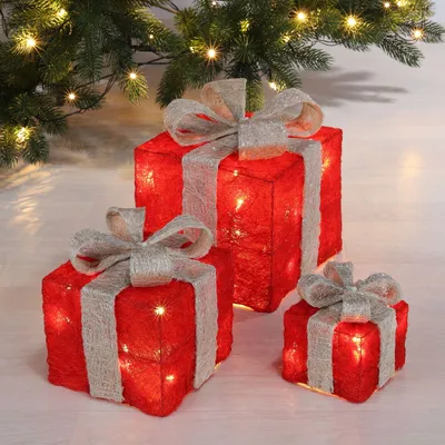 Produktbild von LED Beleuchtete Geschenkboxen 3er-Set