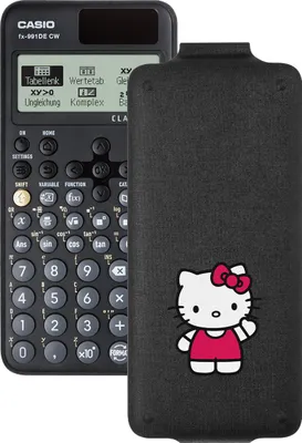 Produktbild von Casio FX-991 DE CW ClassWiz Schulrechner mit Hello-Kitty-Bedruckung (Motiv 09)