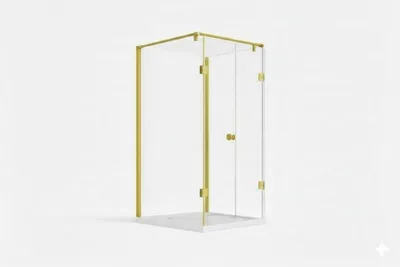 Produktbild von Glaswerk Westfalen- Emma 75x90x75x180cm U Duschkabine+DT- Gold