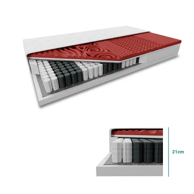 Zdjęcie produktu dla Materac ochronny MEMORY LUX 21cm 120 x 200 cm: bez ochraniacza na materac