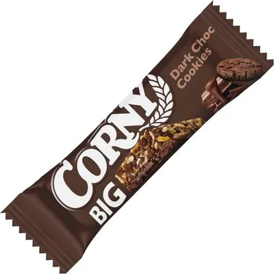 Produktbild von Corny Big Dunkle Schoko-Cookies Müsliriegel, 50g